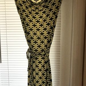 Banana Republic yellow and black dress